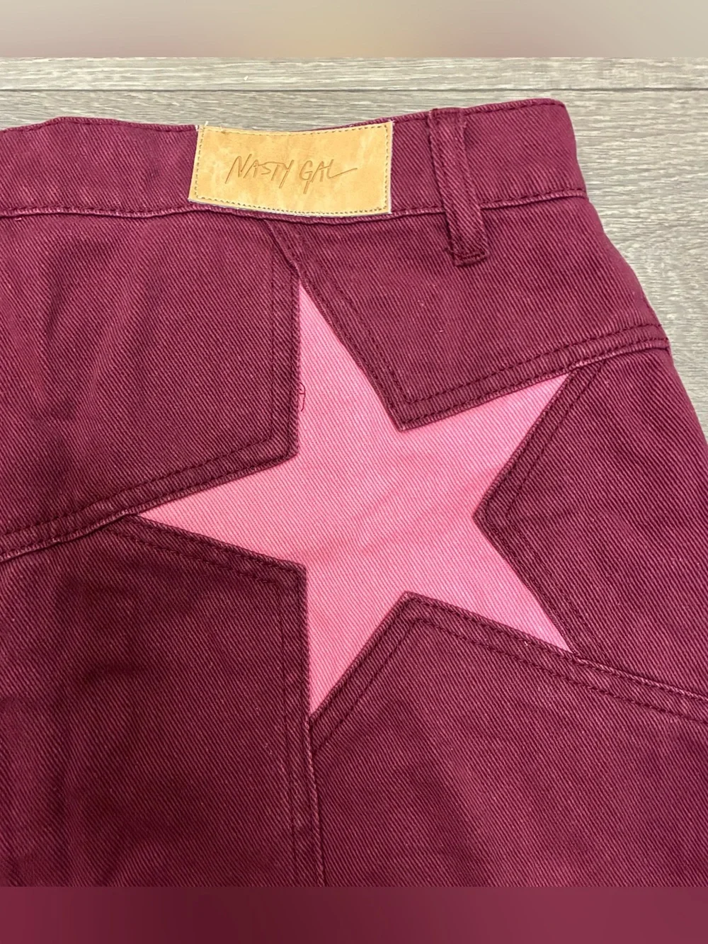 NWT Nasty Gal Star Patch Shorts